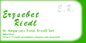 erzsebet riedl business card